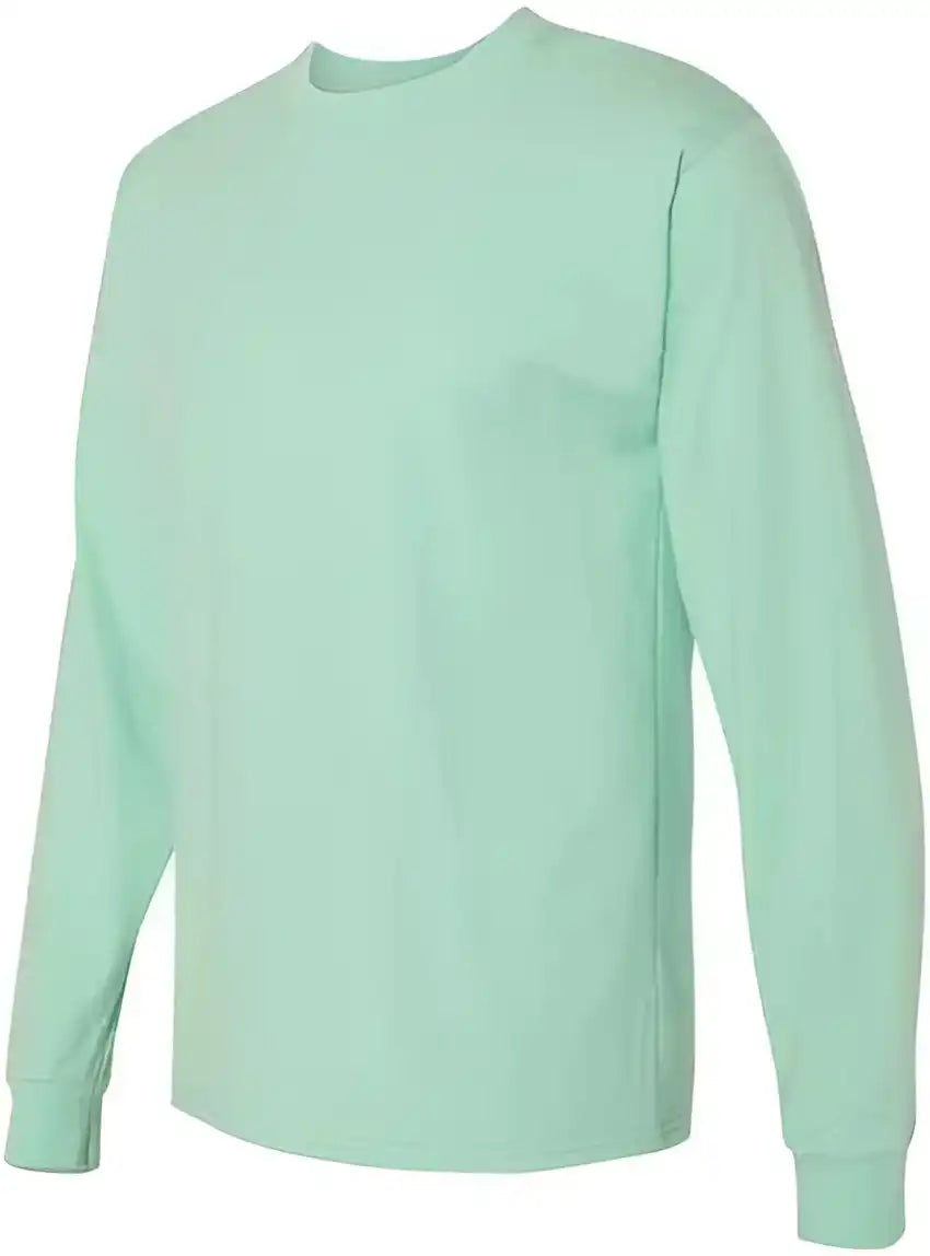 Hanes 5186 Beefy-t Long Sleeve T-shirt - Clean Mint