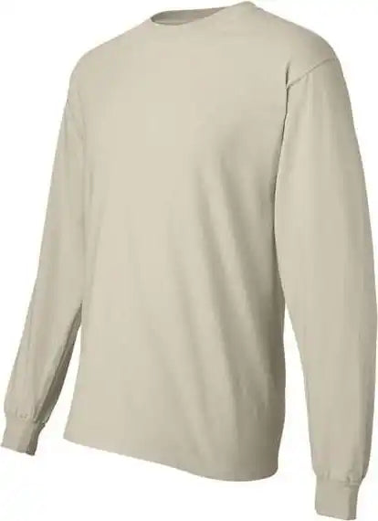 Hanes 5186 Beefy-t Long Sleeve T-shirt - Natural - Adult 2xl