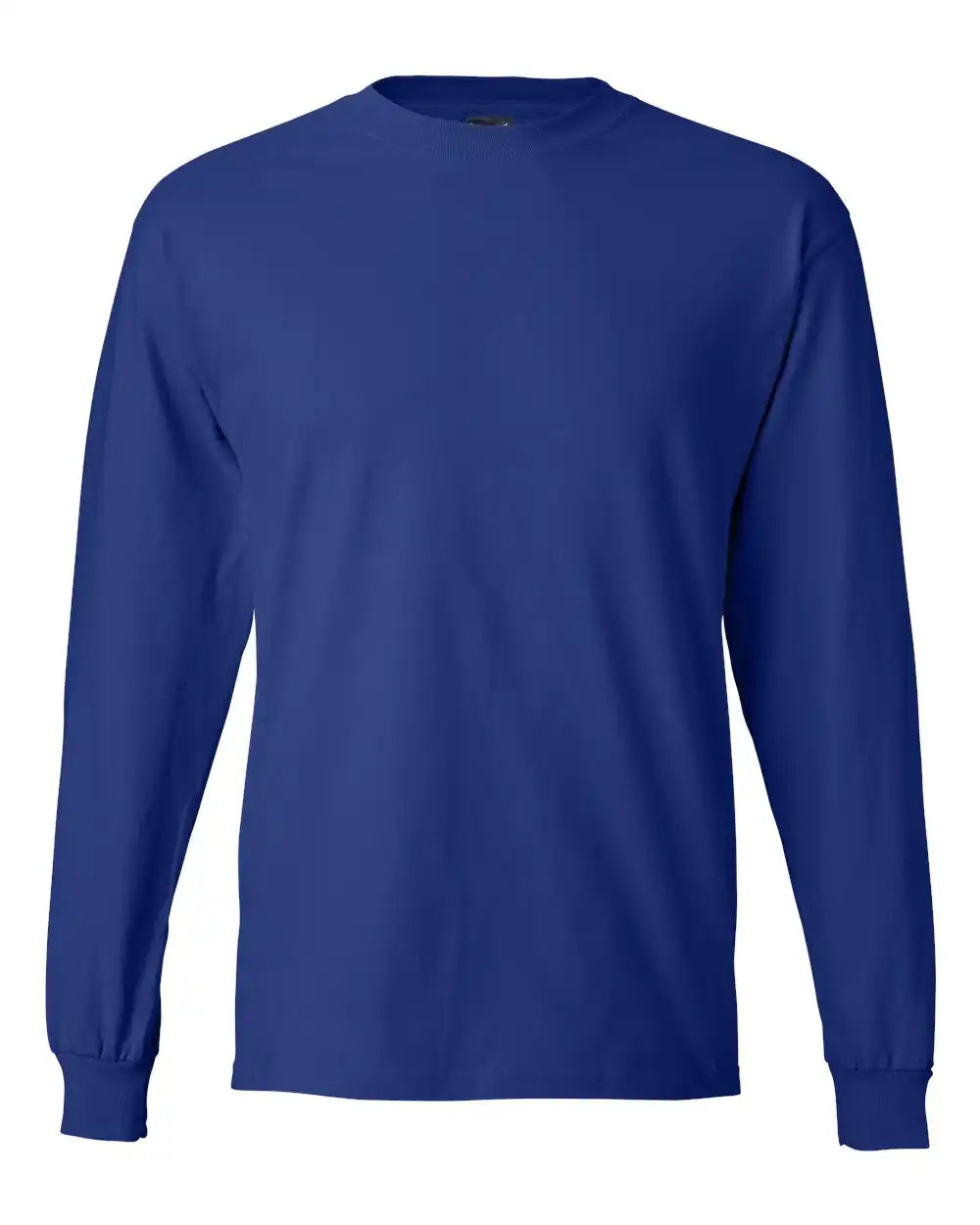 Hanes 5186 Beefy-t® Long Sleeve T-shirt - Deep Royal - s