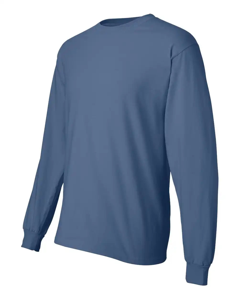 Hanes 5186 Beefy-t® Long Sleeve T-shirt - Denim Blue - s