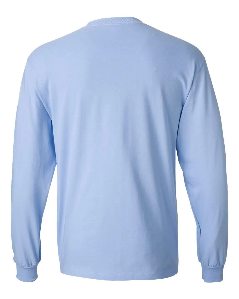 Hanes 5186 Beefy-t® Long Sleeve T-shirt - Light Blue