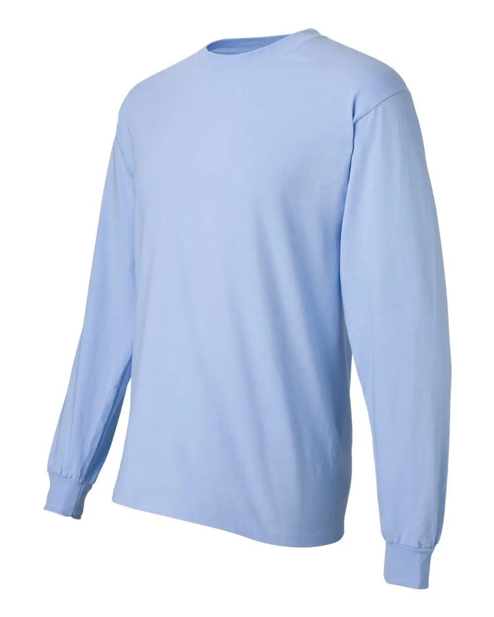 Hanes 5186 Beefy-t® Long Sleeve T-shirt - Light Blue - Ice / s