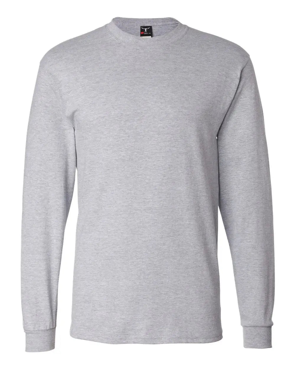 Hanes 5186 Beefy-t® Long Sleeve T-shirt - Light Steel