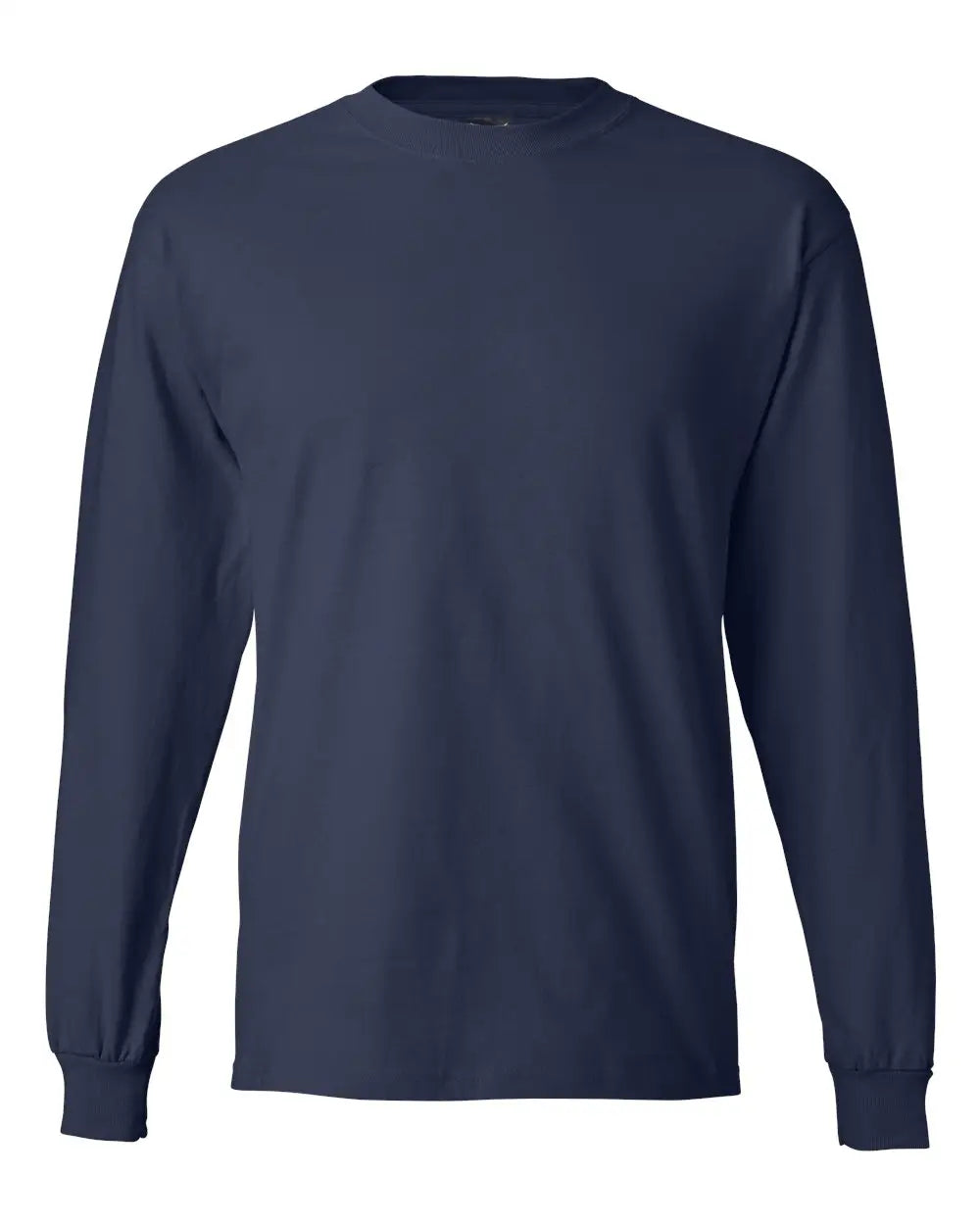 Hanes 5186 Beefy-t® Long Sleeve T-shirt - Navy - s