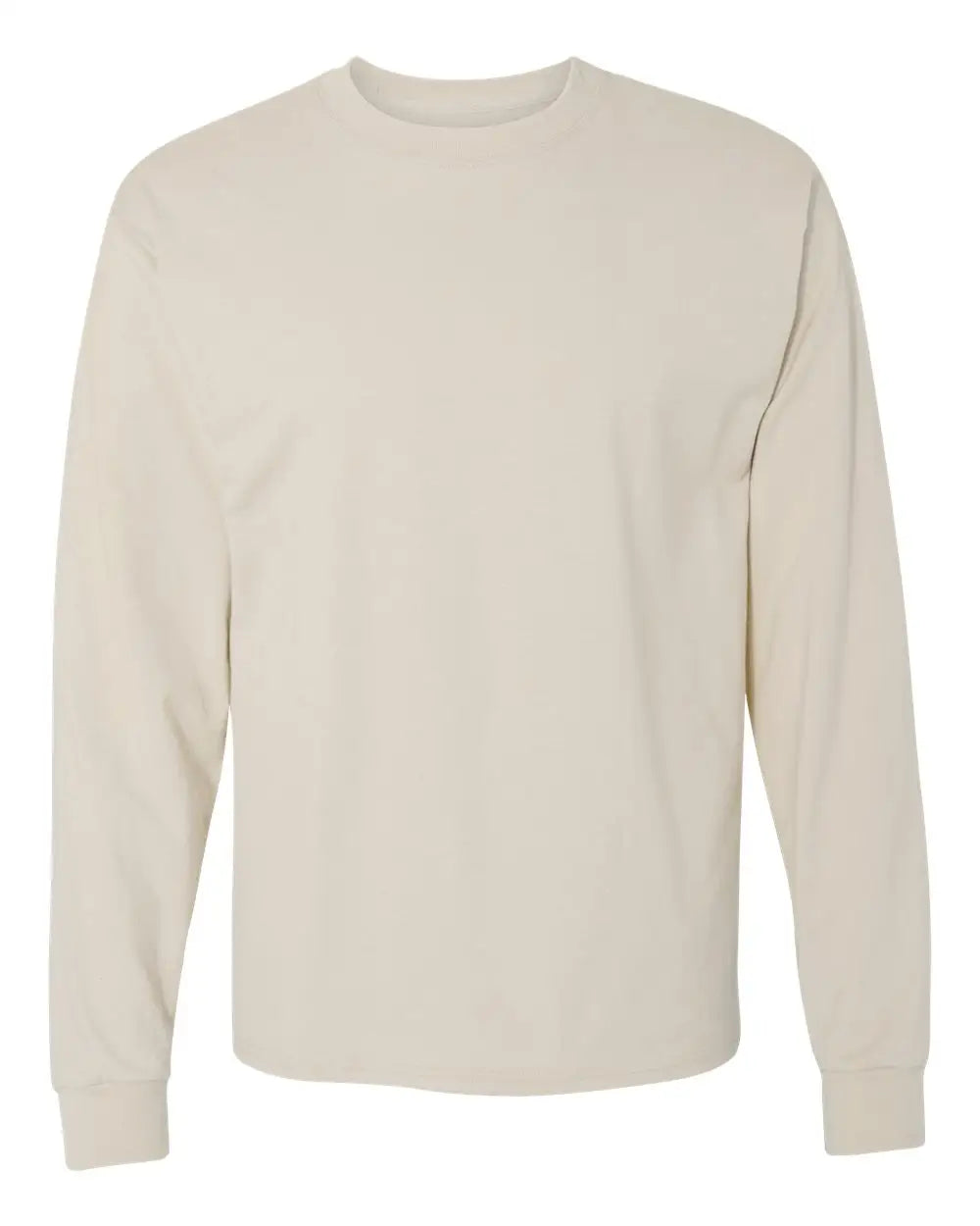 Hanes 5186 Beefy-t® Long Sleeve T-shirt - Sand - s
