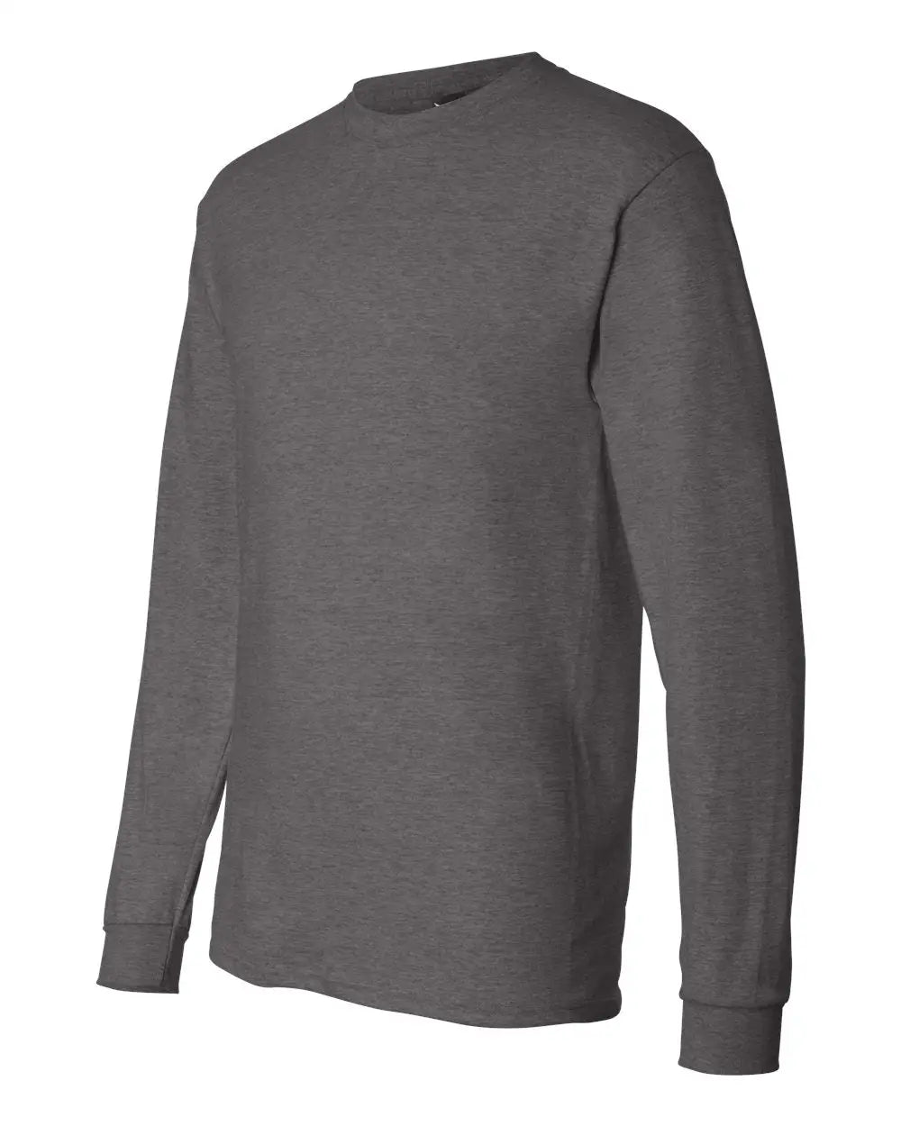 Hanes 5186 Beefy-tâ Long Sleeve T-shirt - Charcoal Heather