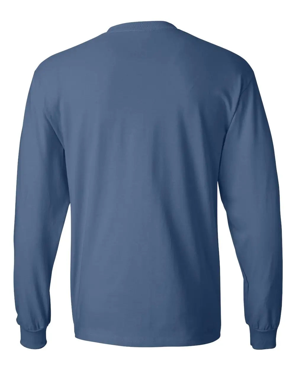 Hanes 5186 Beefy-tâ Long Sleeve T-shirt - Denim Blue