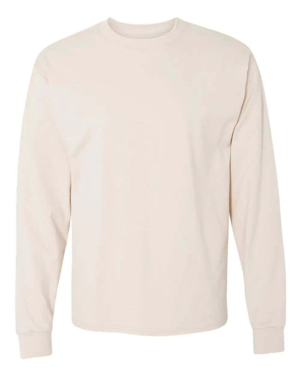 Hanes 5186 Beefy-tâ Long Sleeve T-shirt - Natural