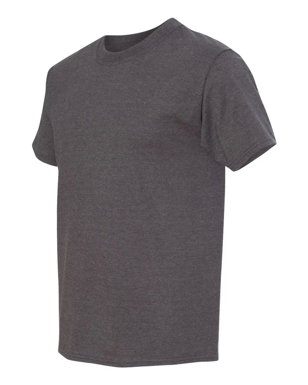 Hanes 518t Beefy-t® Tall T-shirt - Charcoal Heather - Dark Gray / Lt
