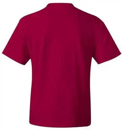 Hanes 518t Beefy t Tall Short Sleeve Shirt Deep Red