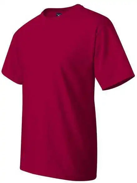 Hanes 518t Beefy t Tall Short Sleeve Shirt Deep Red
