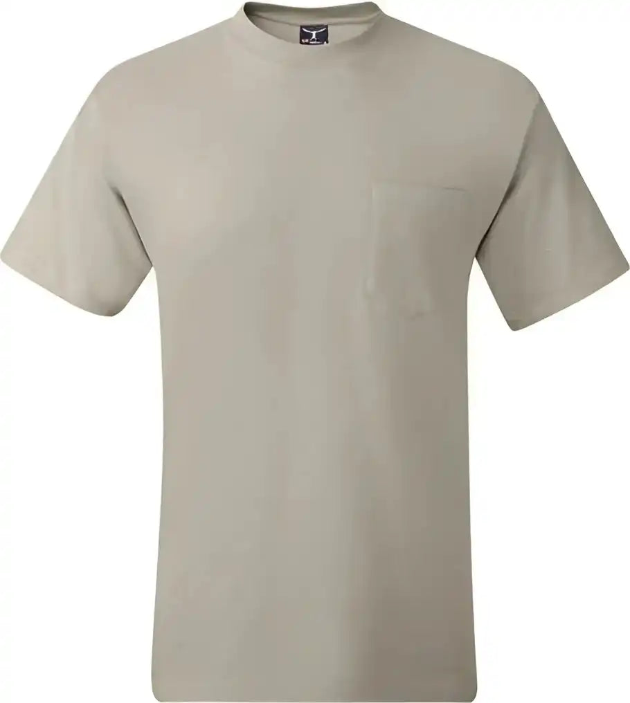 Hanes 5190 Beefy t Pocket Shirt Sand
