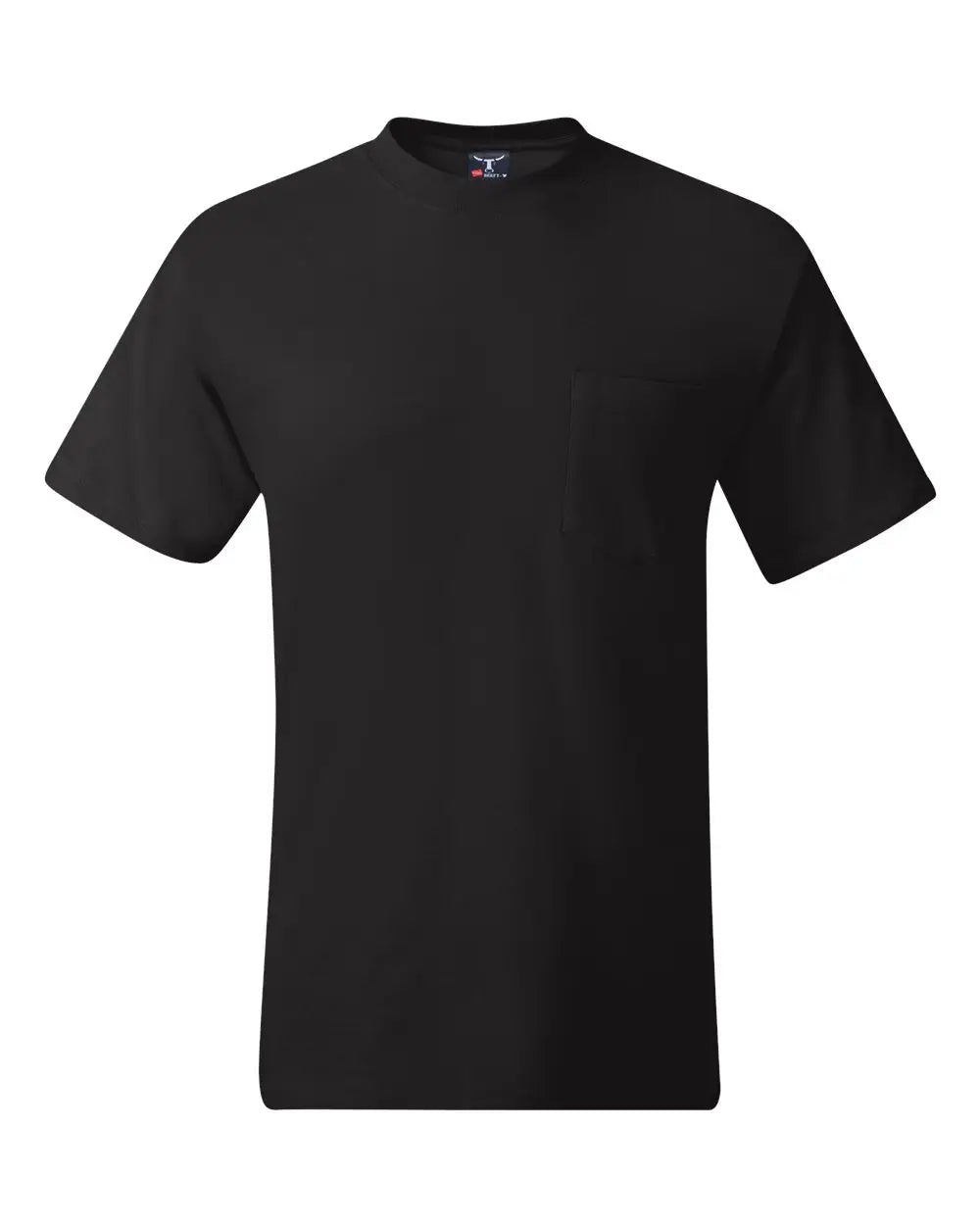 Hanes 5190 Beefy-t® Pocket T-shirt - Black - s
