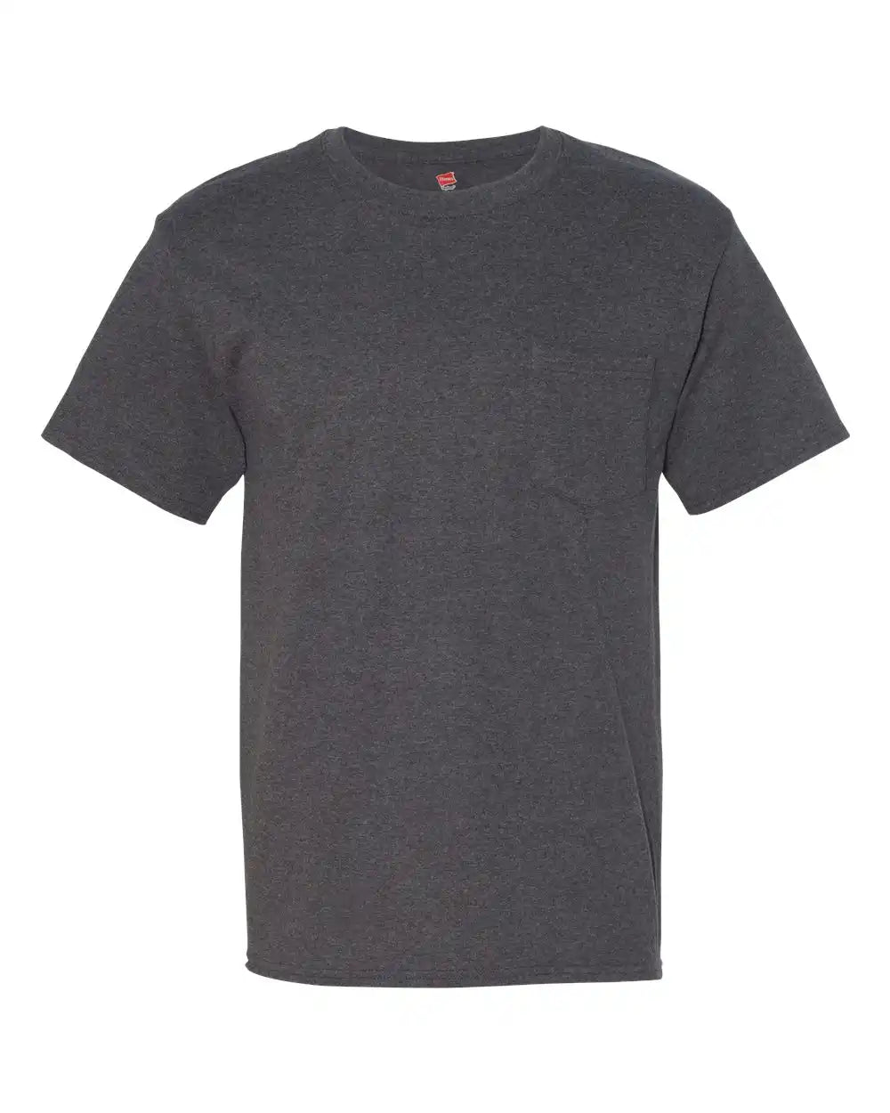 Hanes 5190 Beefy-t® Pocket T-shirt - Charcoal Heather - s
