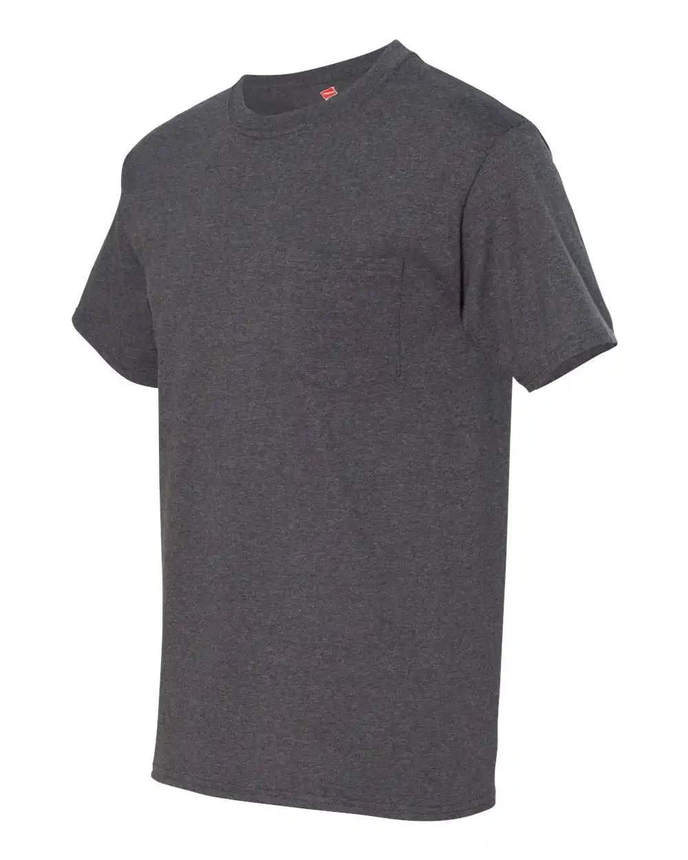 Hanes 5190 Beefy-t® Pocket T-shirt - Charcoal Heather - s