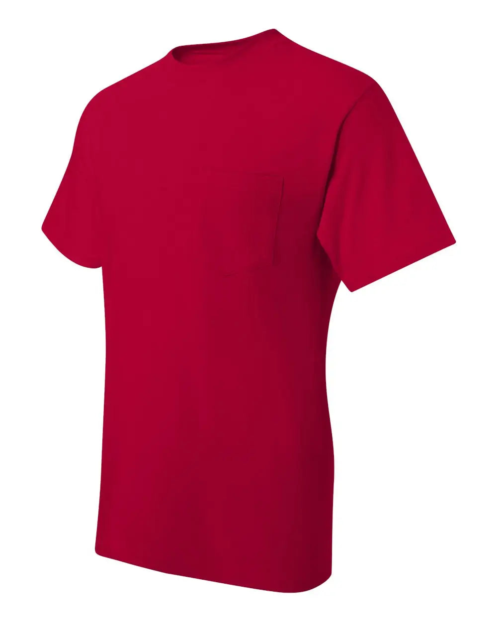 Hanes 5190 Beefy-t® Pocket T-shirt - Deep Red - s