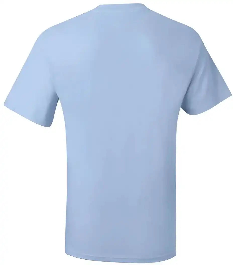 Hanes 5190 Beefy-t Short Sleeve Pocket T-shirt - Light Blue