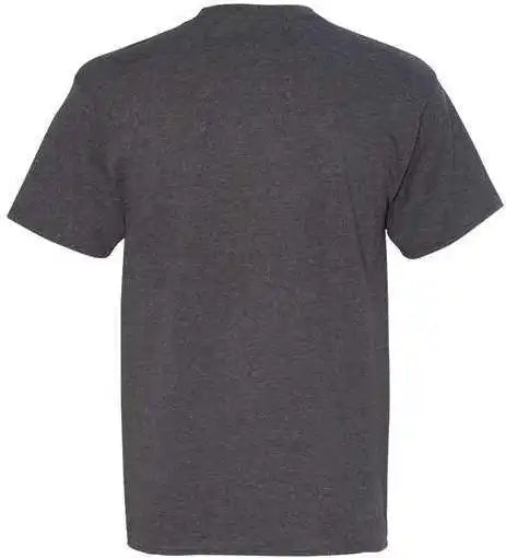 Hanes 5190 Beefy t Short Sleeve Pocket Shirt Charcoal Heather