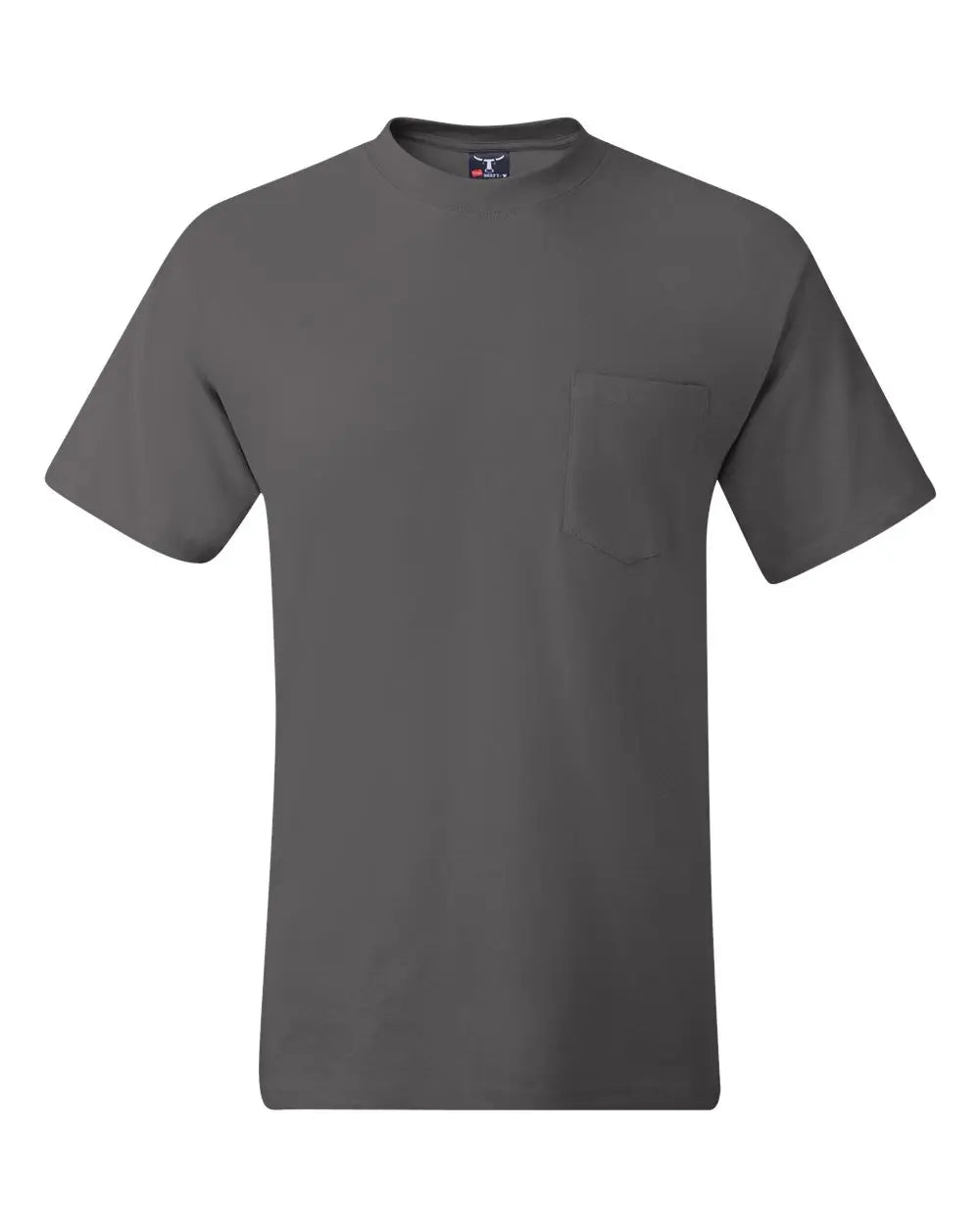 Hanes 5190 Beefy-tâ Pocket T-shirt - Smoke Grey