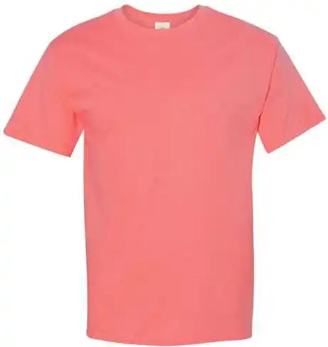 Hanes 5250 Authentic Short Sleeve t Shirt Charisma Coral