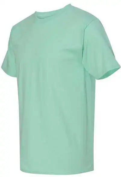 Hanes 5250 Authentic Short Sleeve t Shirt Clean Mint