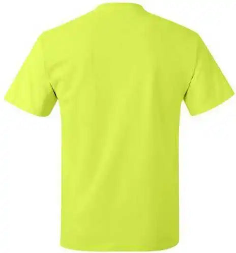 Hanes 5250 Authentic Short Sleeve t Shirt Safety Green