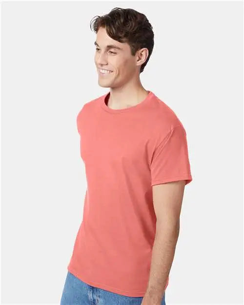 Hanes 5250 Authentic T-shirt - Charisma Coral