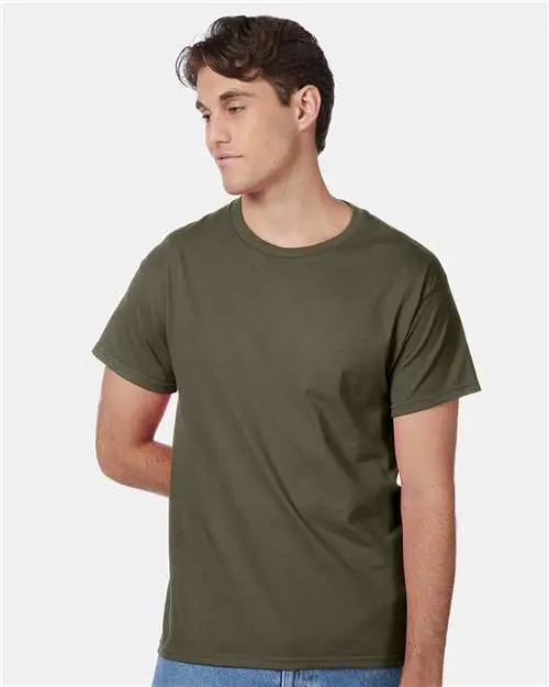 Hanes 5250 Authentic T-shirt - Fatigue Green