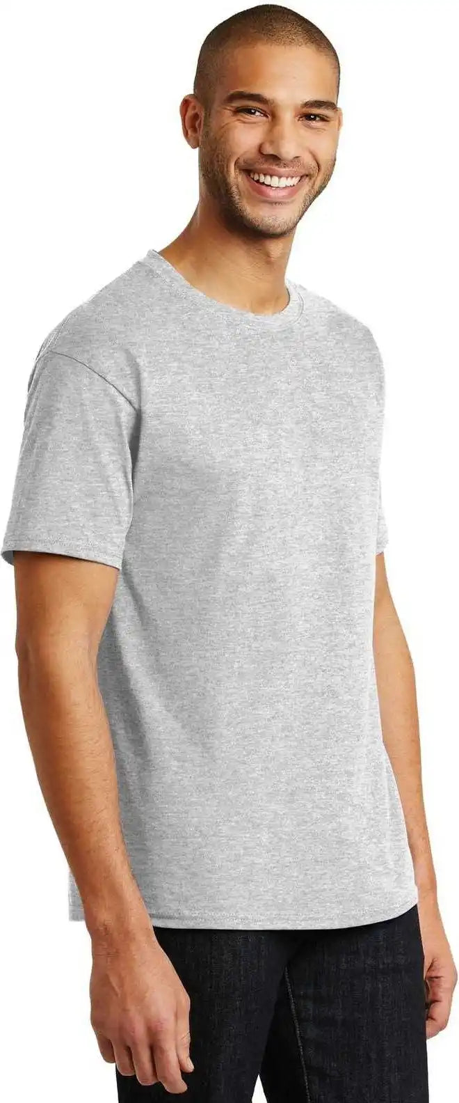 Hanes 5250 Tagless 100% Cotton t Shirt Ash