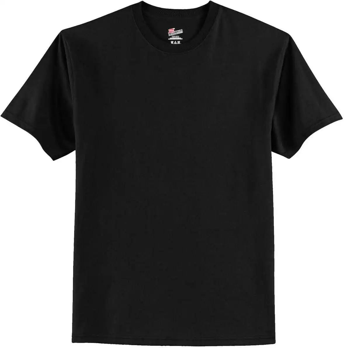Hanes 5250 Tagless 100% Cotton t Shirt Black