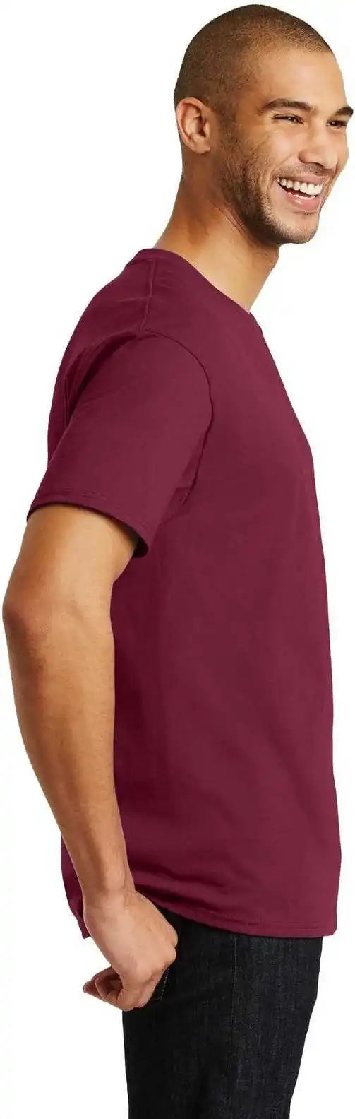 Hanes 5250 Tagless 100% Cotton T-shirt - Cardinal