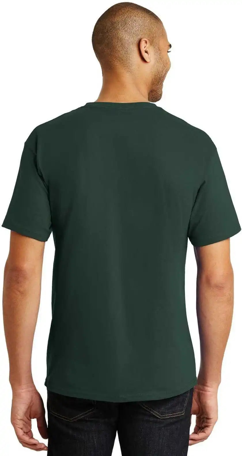 Hanes 5250 Tagless 100% Cotton t Shirt Deep Forest