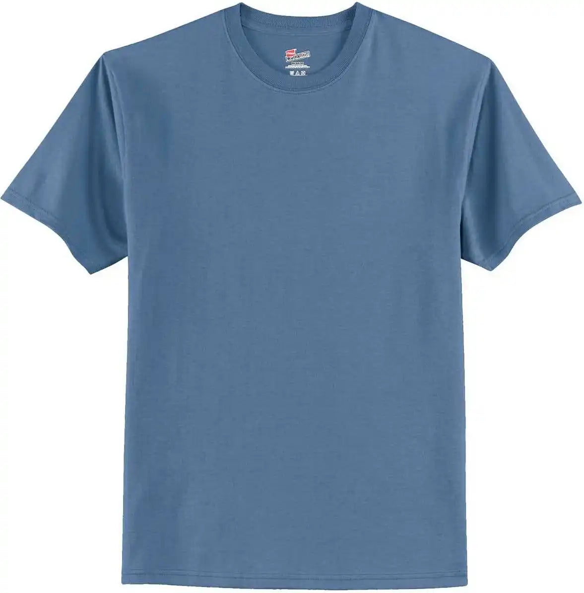 Hanes 5250 Tagless 100% Cotton t Shirt Denim Blue