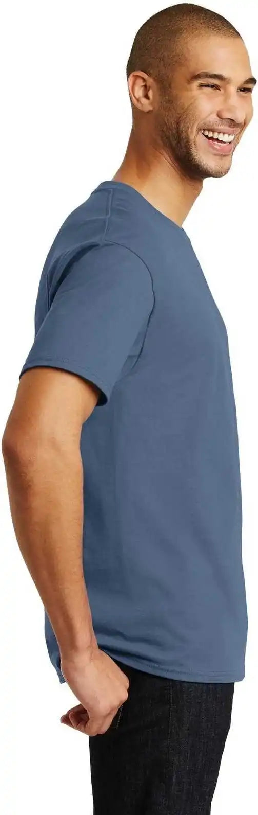 Hanes 5250 Tagless 100% Cotton t Shirt Denim Blue