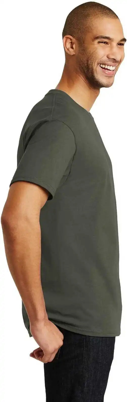 Hanes 5250 Tagless 100% Cotton t Shirt Fatigue Green