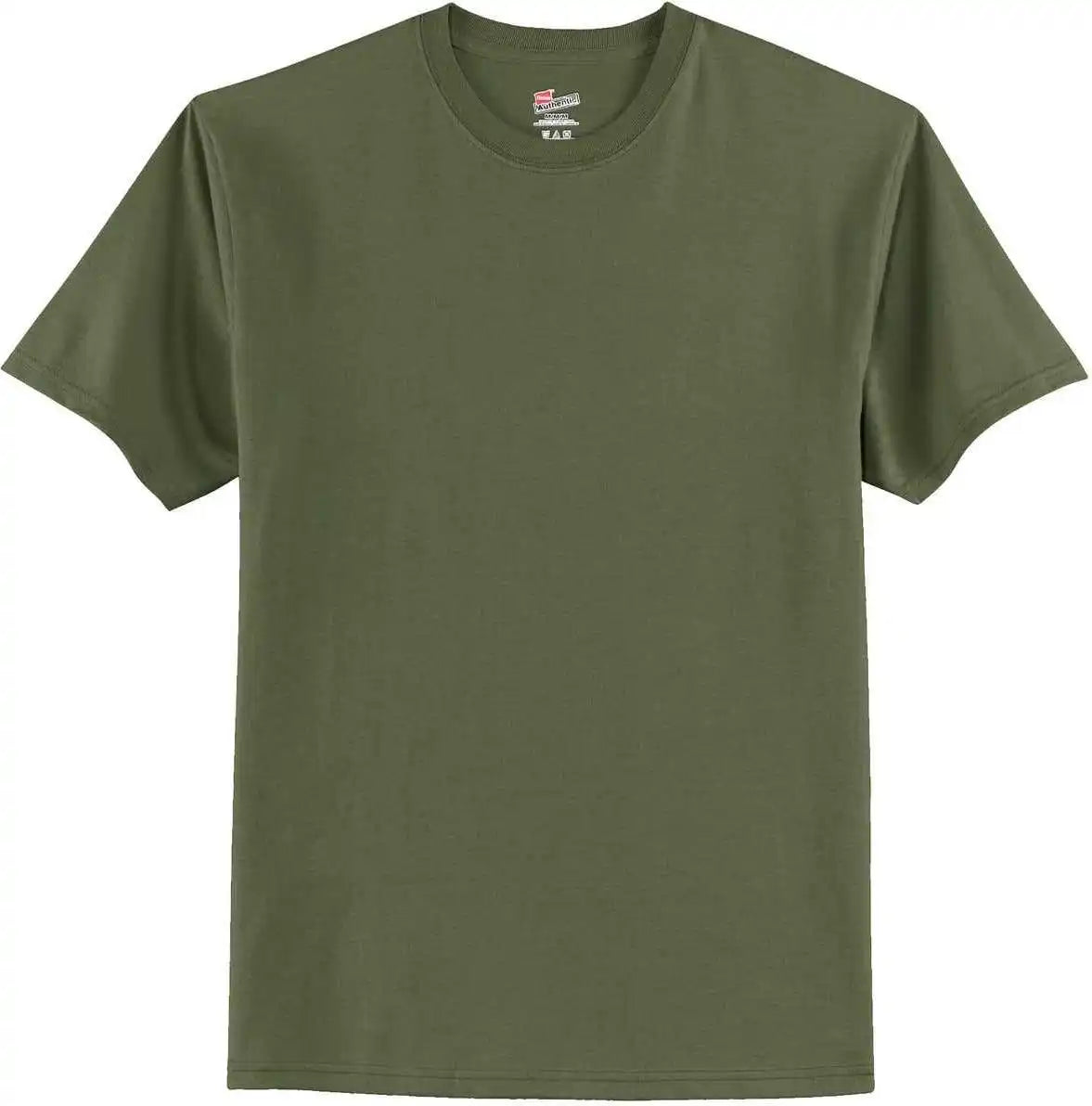 Hanes 5250 Tagless 100% Cotton t Shirt Fatigue Green