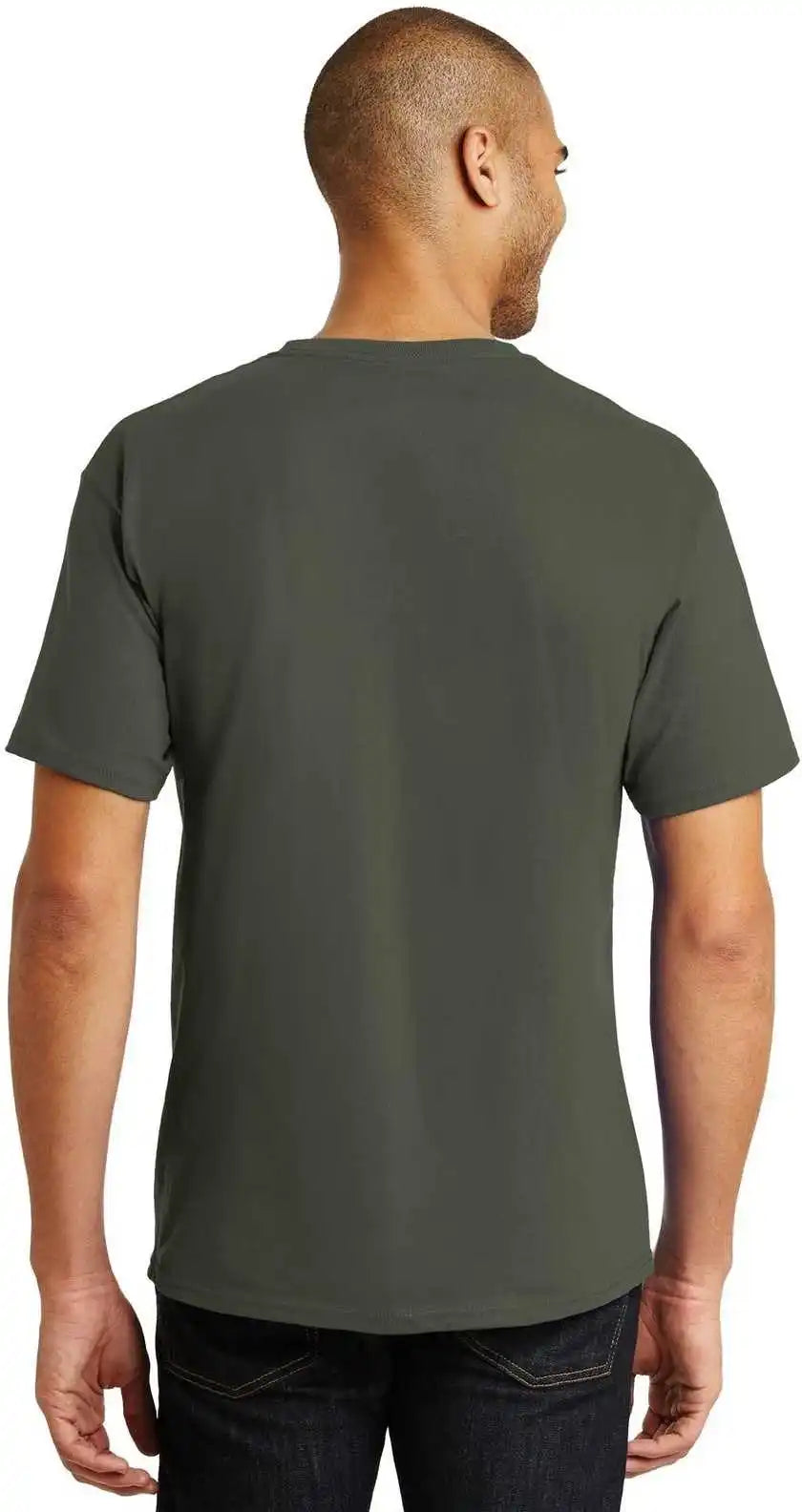 Hanes 5250 Tagless 100% Cotton t Shirt Fatigue Green
