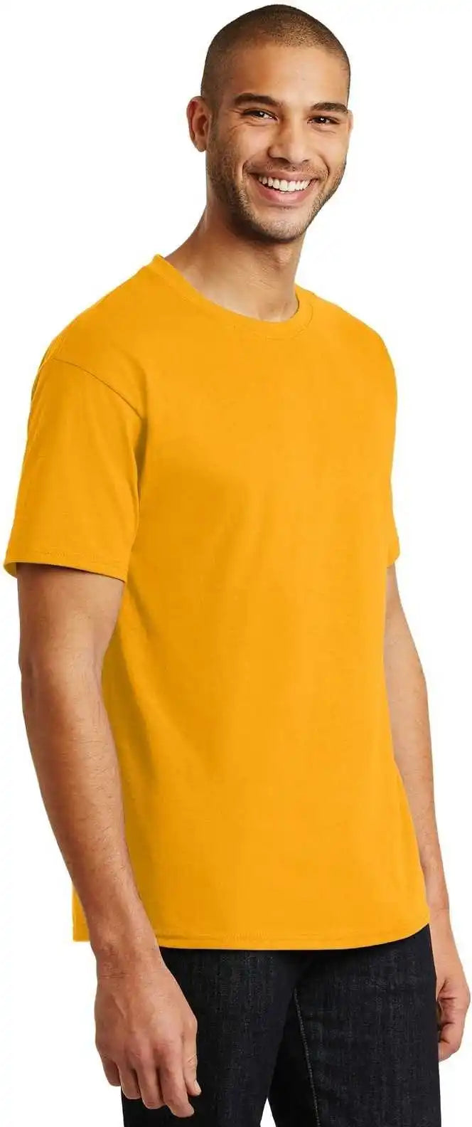 Hanes 5250 Tagless 100% Cotton T-shirt - Gold