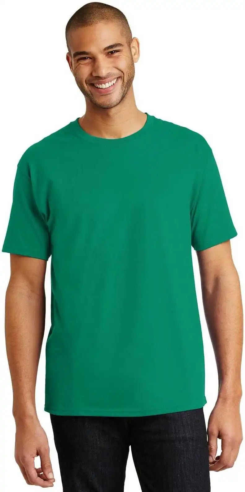 Hanes 5250 Tagless 100% Cotton t Shirt Kelly Green