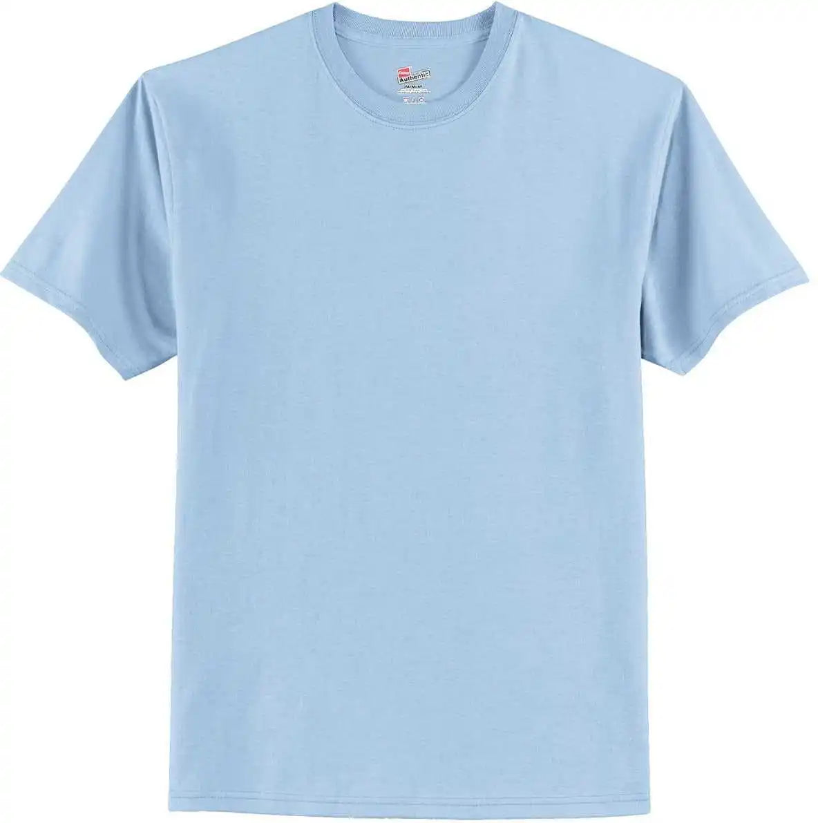 Hanes 5250 Tagless 100% Cotton t Shirt Light Blue