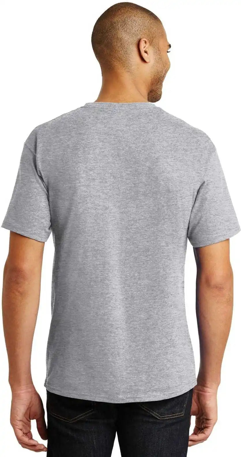 Hanes 5250 Tagless 100% Cotton t Shirt Light Steel