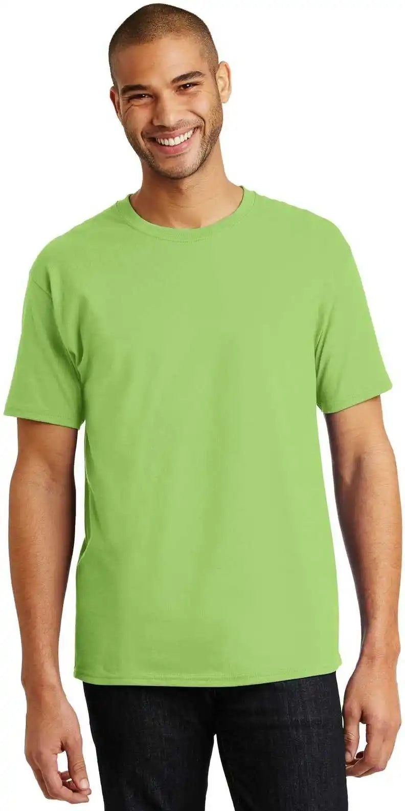 Hanes 5250 Tagless 100% Cotton t Shirt Lime