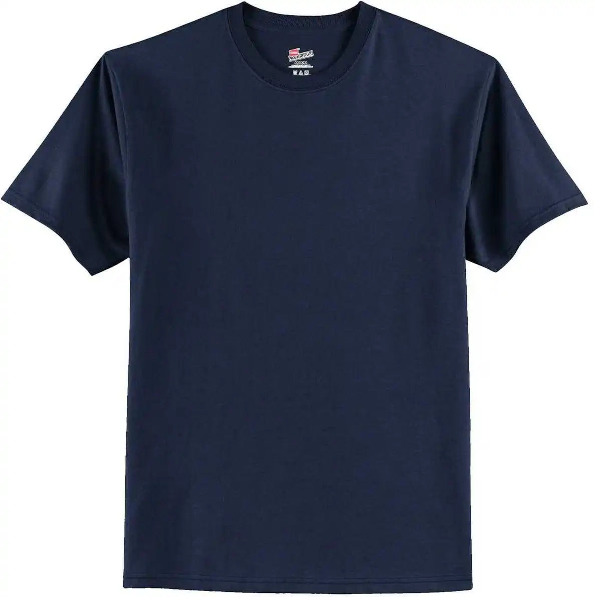 Hanes 5250 Tagless 100% Cotton t Shirt Navy