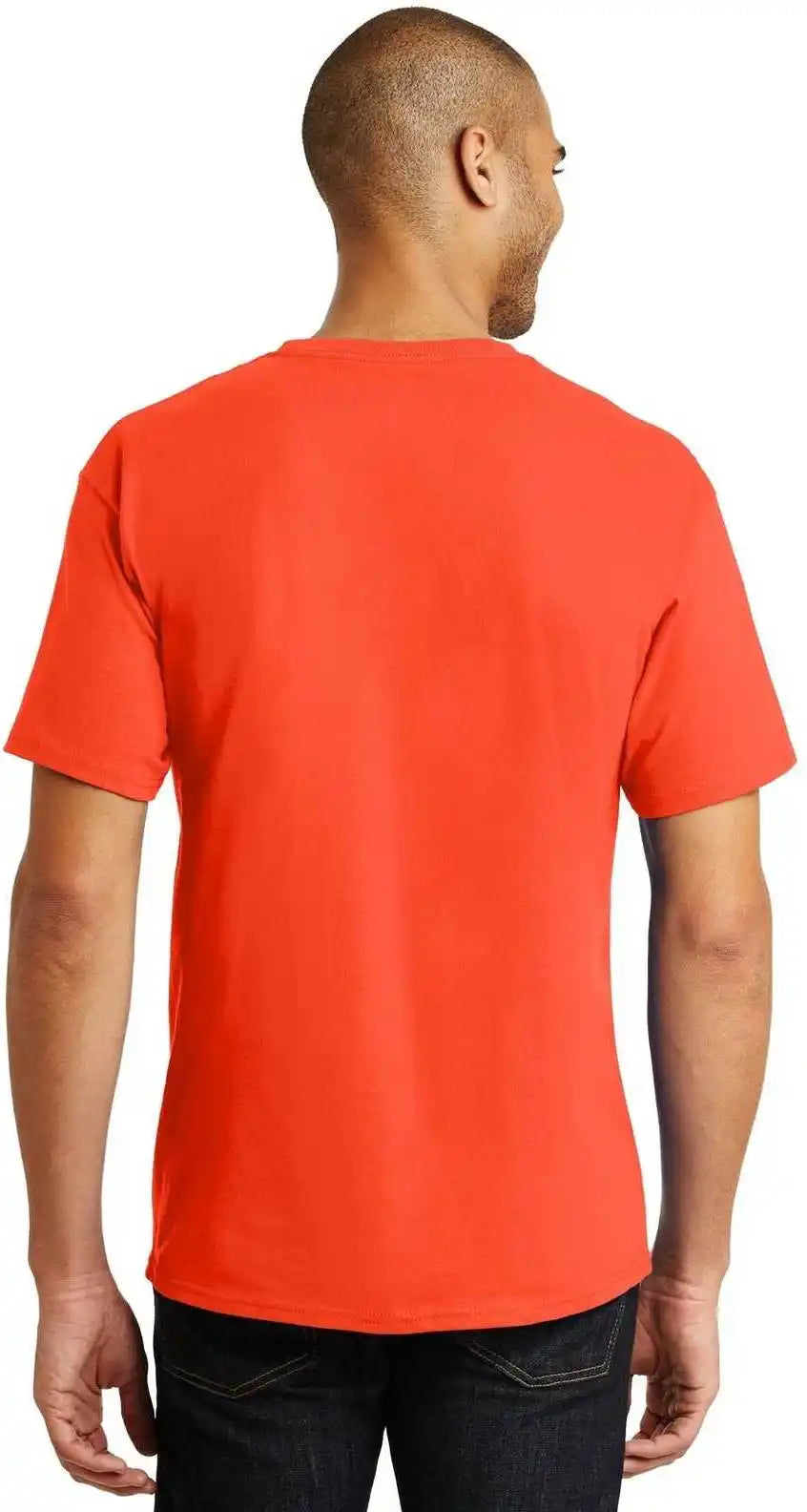 Hanes 5250 Tagless 100% Cotton t Shirt Orange
