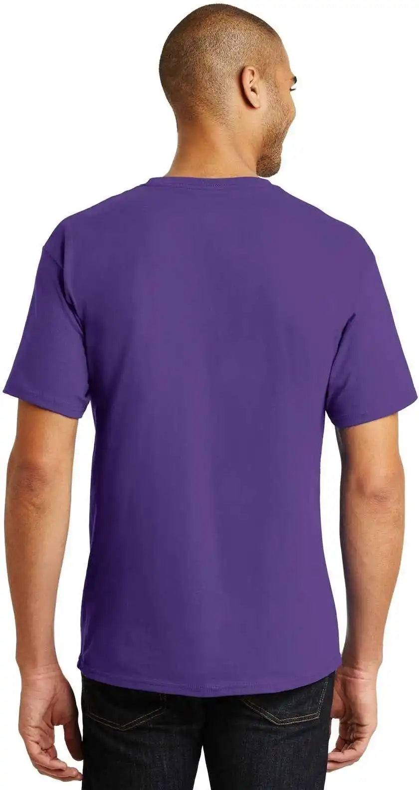 Hanes 5250 Tagless 100% Cotton t Shirt Purple