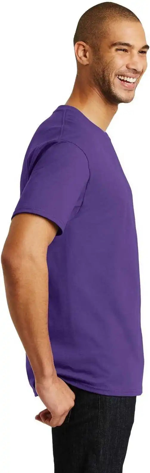 Hanes 5250 Tagless 100% Cotton t Shirt Purple