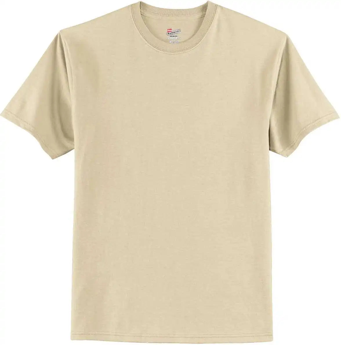 Hanes 5250 Tagless 100% Cotton t Shirt Sand