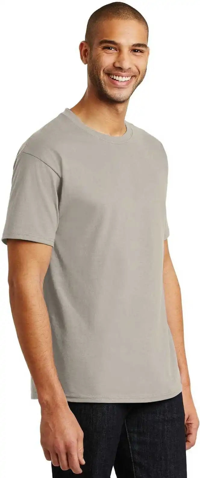 Hanes 5250 Tagless 100% Cotton t Shirt Sand