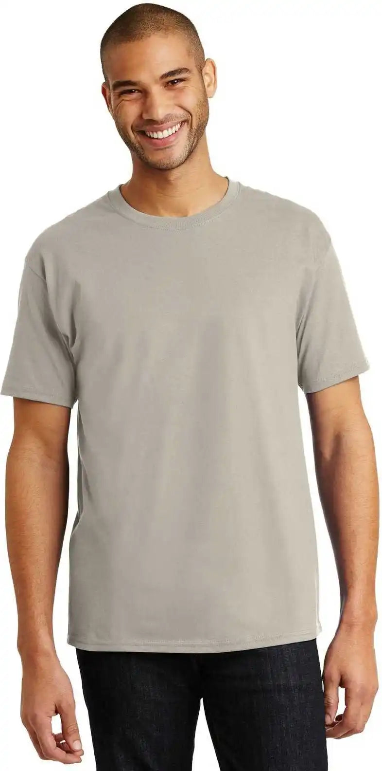 Hanes 5250 Tagless 100% Cotton t Shirt Sand