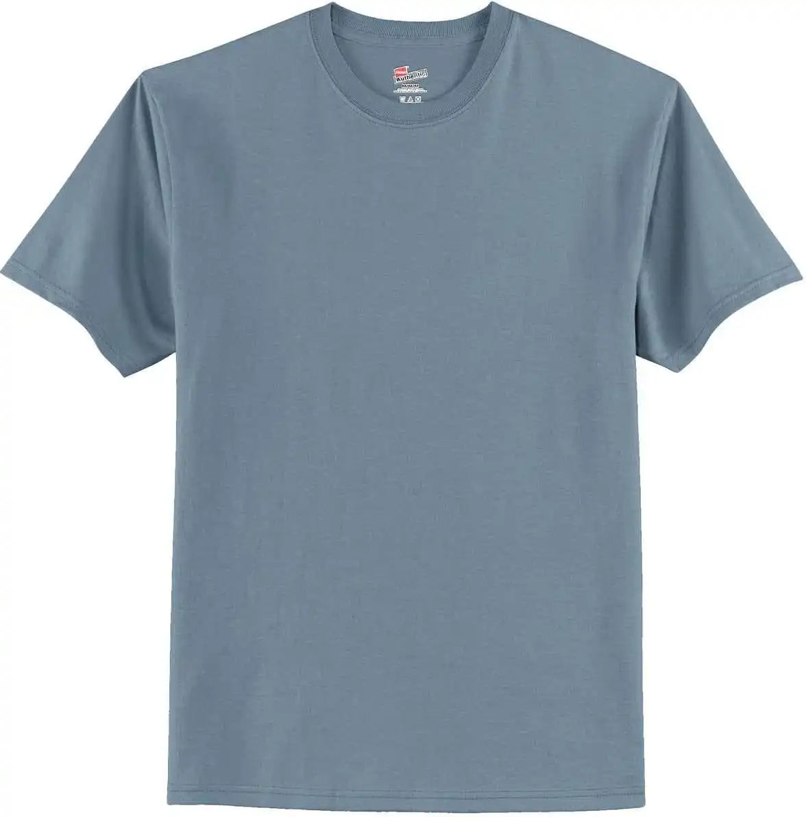 Hanes 5250 Tagless 100% Cotton t Shirt Stonewashed Blue